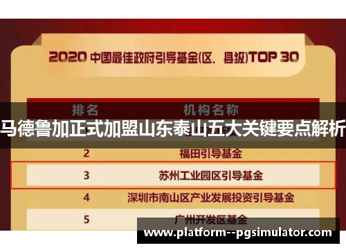 马德鲁加正式加盟山东泰山五大关键要点解析